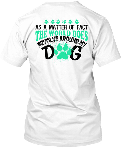 A black t-shirt with the shopify logo