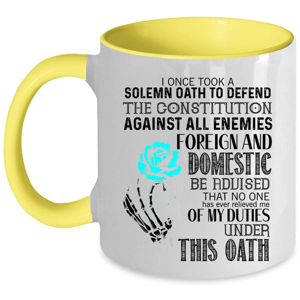 Best Gift For Grandpas Coffee Mug, Awesome Veteran Accent Mug