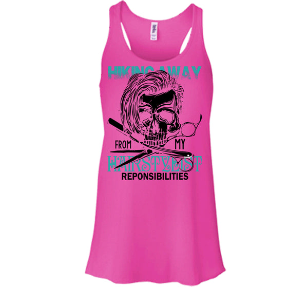 Hiking Away T Shirt, Coolest Hair Stylist Tank Top