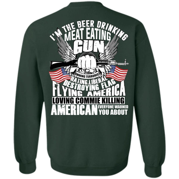 Flying America T Shirt, I Love Gun Sweatshirt