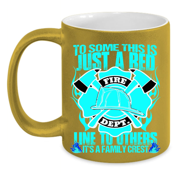 It's A Family Crest Coffee Mug, To Some This Is Just A Red Line To Others Accent Mug