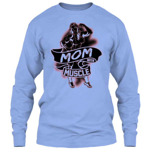 Mom With Muscle T Shirt, Coolest Gymming T Shirt