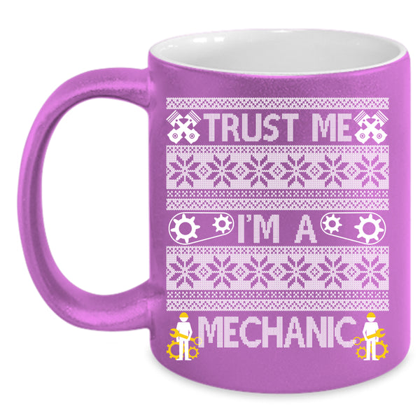 Trust Me I'm A Mechanic Coffee Mug, Merry Christmas Coffee Cup