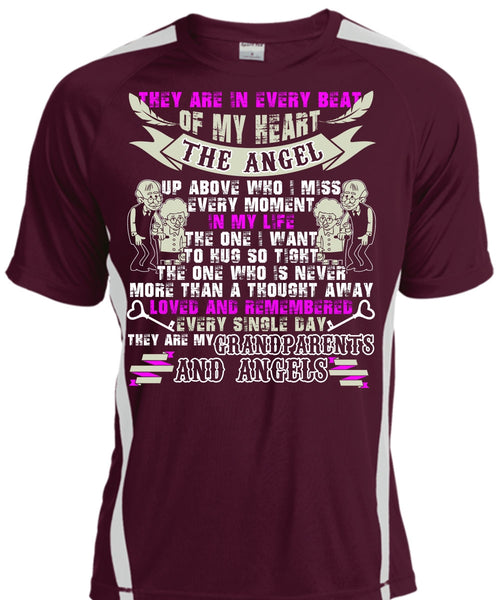 Grandparents And Angels T Shirt, Beat Of My Heart T Shirt, Cool Shirt