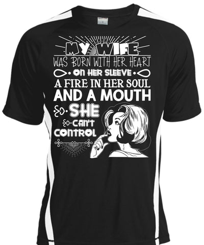 A black t-shirt with the shopify logo