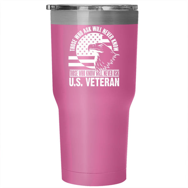U.S Veteran Tumbler 30 oz Stainless Steel, Gift For Veteran's Day Travel Mug