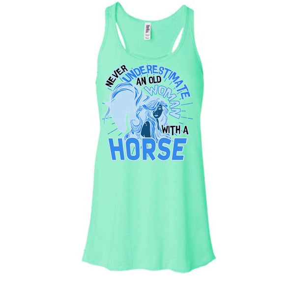 Never Underestimate T Shirt, Coolest Equestrian Tank Top