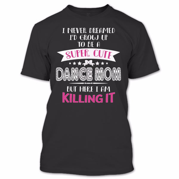 A black t-shirt with the shopify logo