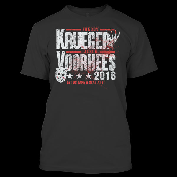 A black t-shirt with the shopify logo