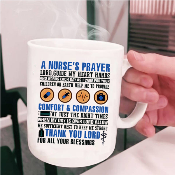 Cool Nurse's Prayer Coffee Mug, A Nurse's Prayer Cup
