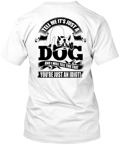 A black t-shirt with the shopify logo