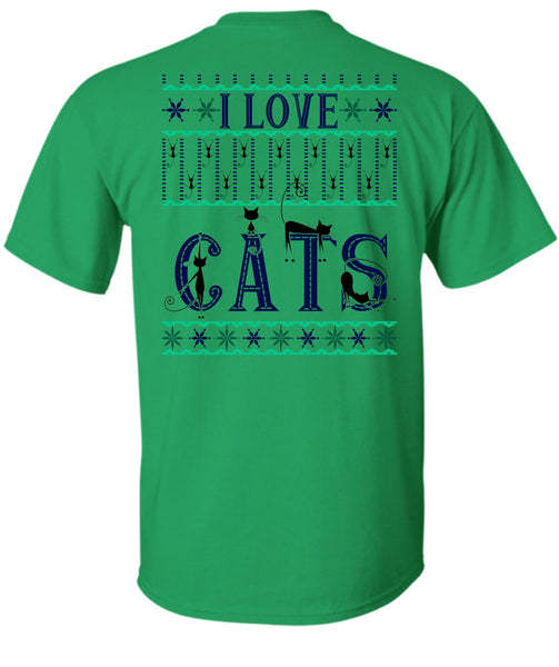 I Love Cats T Shirt, Happy New Year T Shirt