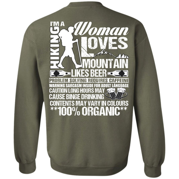 Woman Loves Mountain T Shirt, I Love Hiking Sweatshirt