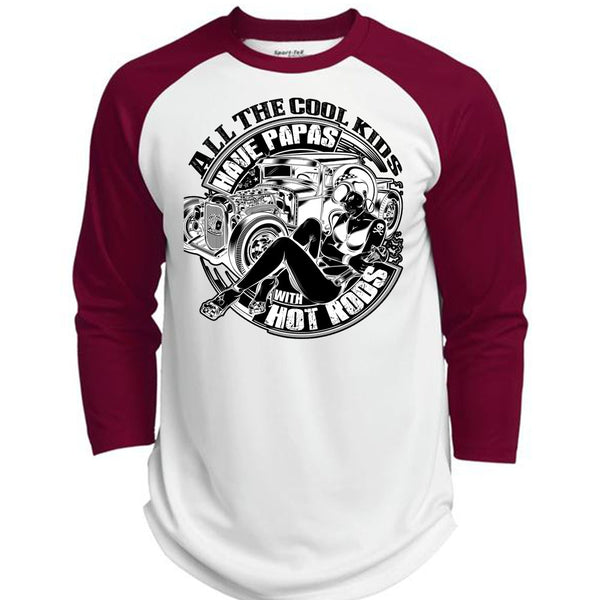 All The Cool Kids Have Papas T Shirt, I Love Trucker T Shirt, Awesome T-Shirts  (Polyester Game Baseball Jersey)