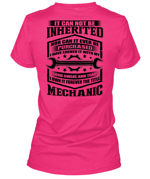 It Forever The Title Mechanic T Shirt, I Love Mechanic T Shirt