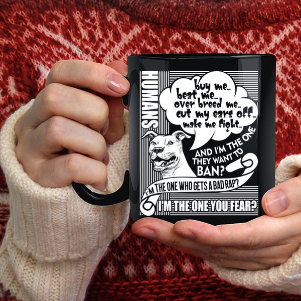 Humans Buy Me Beat Me Coffee Mug, Cute Dog Lovers Coffee Cup