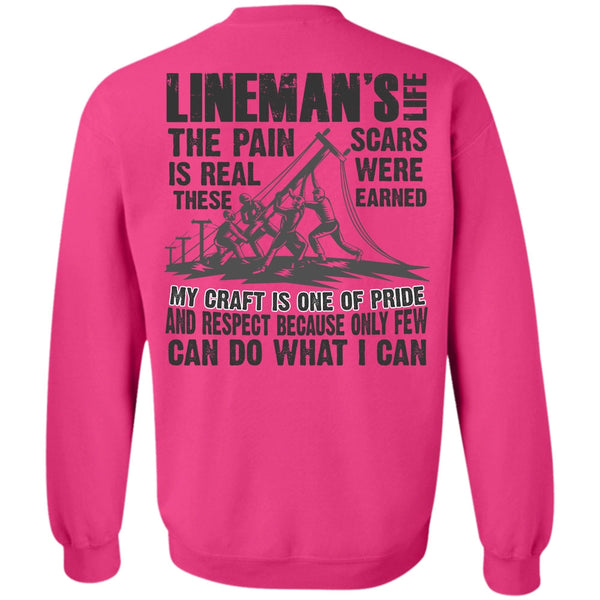 I Love Lineman T Shirt, Lineman's Life Sweatshirt