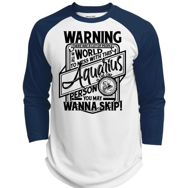 Mess With This Aquarius T Shirt, I Love Aquarius T Shirt, Awesome T-Shirts  (Polyester Game Baseball Jersey)