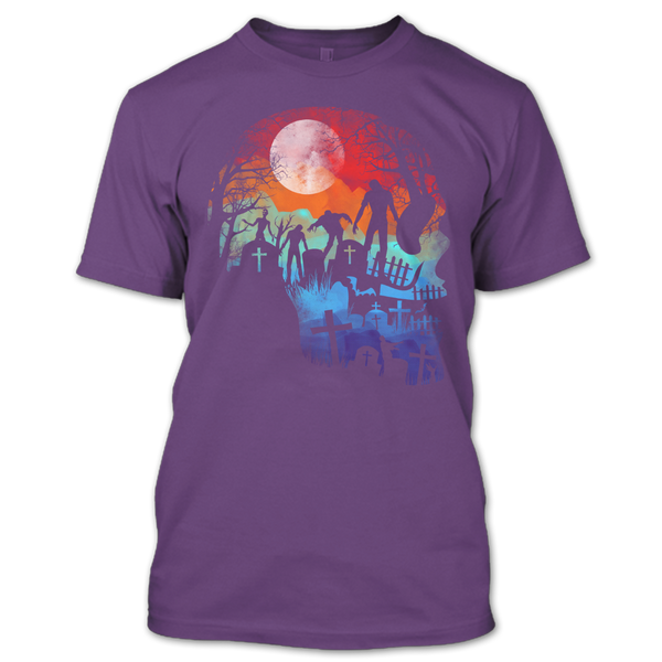 A black t-shirt with the shopify logo