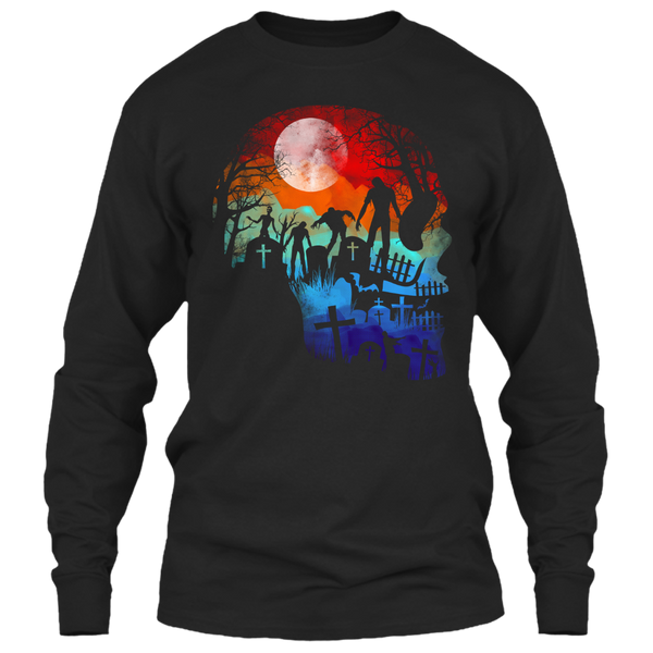 A black t-shirt with the shopify logo