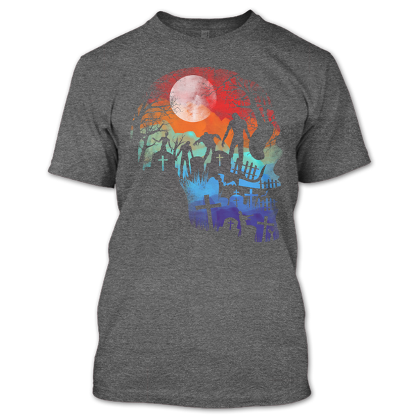 A black t-shirt with the shopify logo