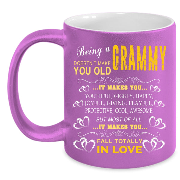 Being A Grammy Coffee Mug, Cute Gift For Grandmas Coffee Cup