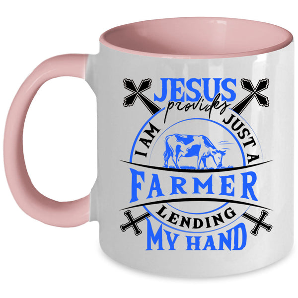Funny Gift For Farmer Coffee Mug, I Am Just A Farmer Accent Mug