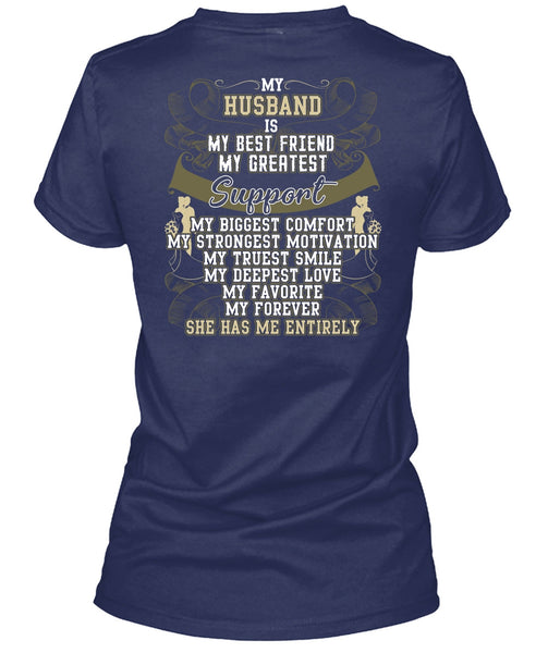 My Husband Is My Best Friend T Shirt, My Truest Smile T Shirt