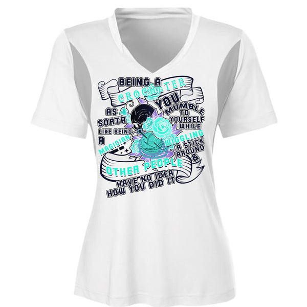 Being A Crocheter As Sorta Like Being A Magician T Shirt, Being A Crocheter T Shirt, Awesome T-Shirts