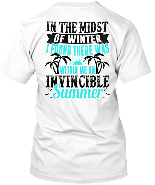 A black t-shirt with the shopify logo