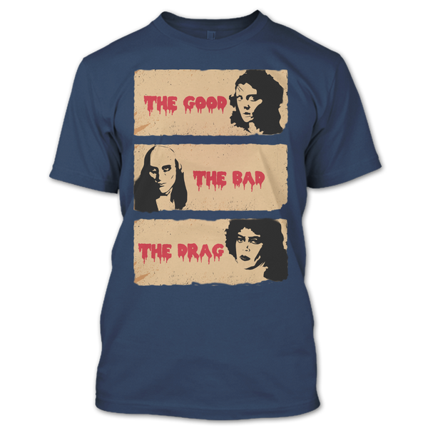 A black t-shirt with the shopify logo