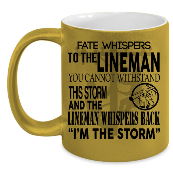 Best Gift For Lineman Coffee Mug, Cool Linemen Accent Mug