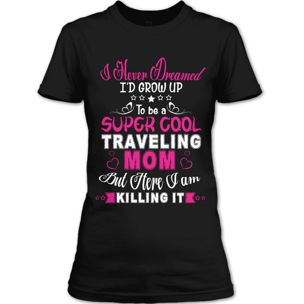 A black t-shirt with the shopify logo