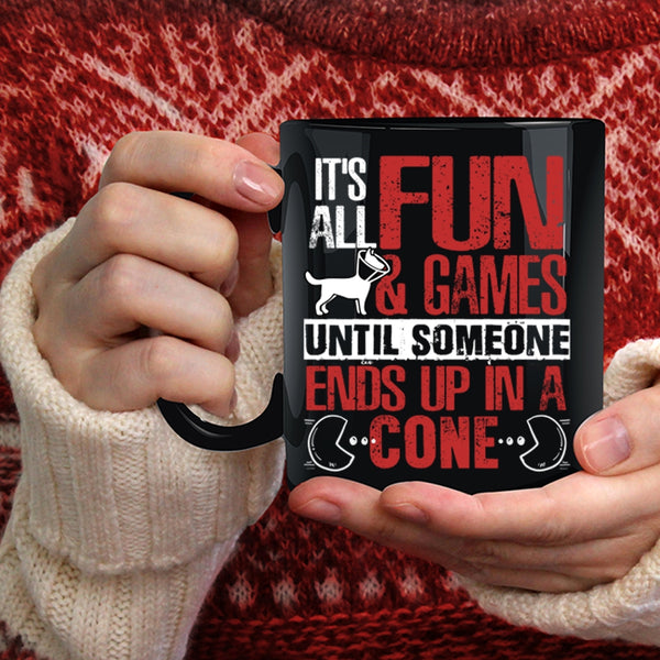 It's All Fun And Games Coffee Mug, Funny Gaming Coffee Cup