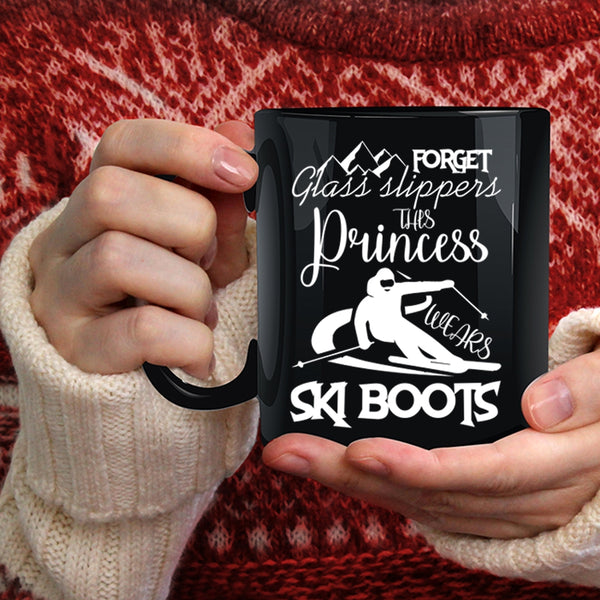 This Princess Wears Ski Boots Coffee Mug, Outdoor Coffee Cup