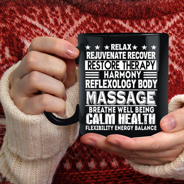 Massage Therapist Coffee Mug, Calm Health Coffee Cup