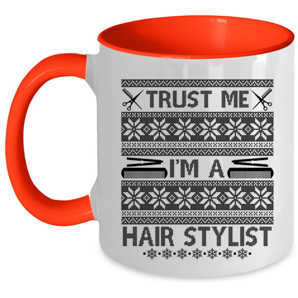 Christmas Tree Coffee Mug, I'm A Hair Stylist Accent Mug