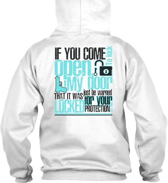 If You Come To Kick Open My Door T Shirt, I Love Gunning T Shirt