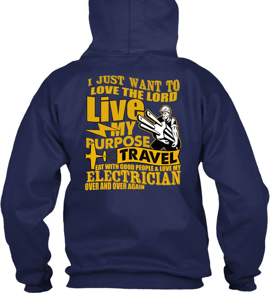 Love My Electrician T Shirt, Love The Lord T Shirt