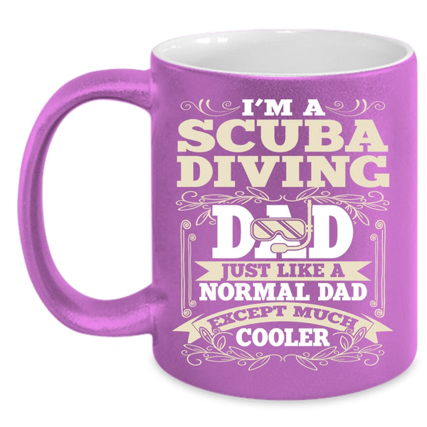 I'm A Scuba Diving Dad Coffee Mug, Cool Scuba Diving Dad Coffee Cup