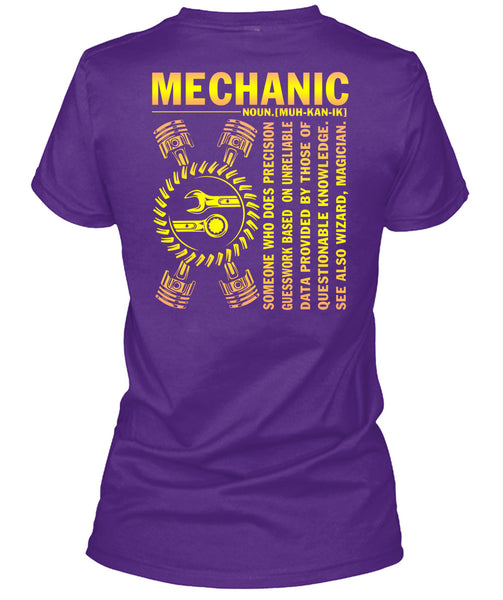 Being A Mechanic T Shirt, Who Does Precision Guesswork T Shirt
