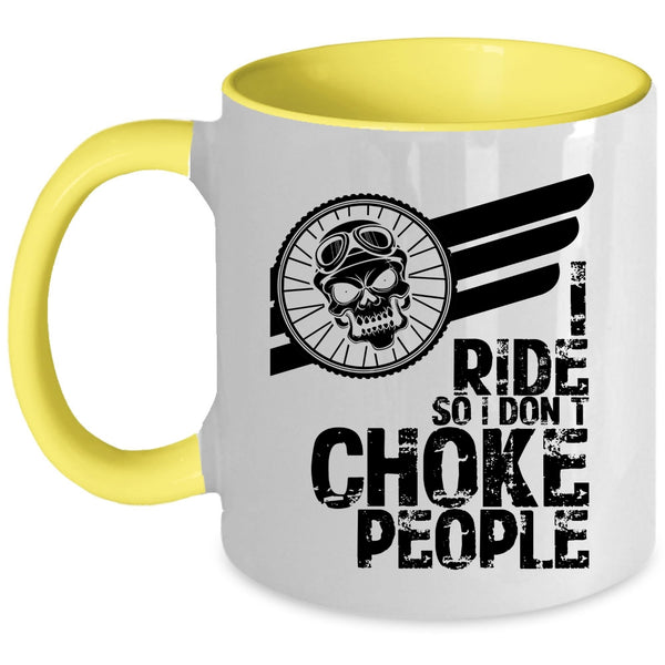 Cool Gift For Equestrians Coffee Mug, I Ride Accent Mug