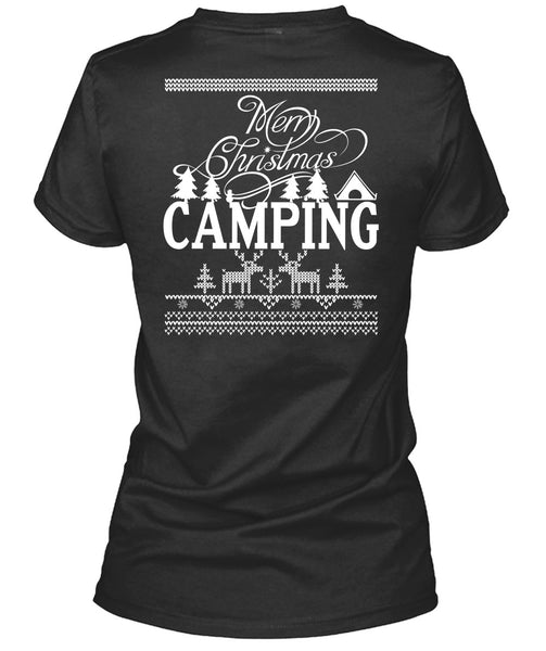 Merry Christmas Camping T Shirt, This Girl Loves Christmas T Shirt