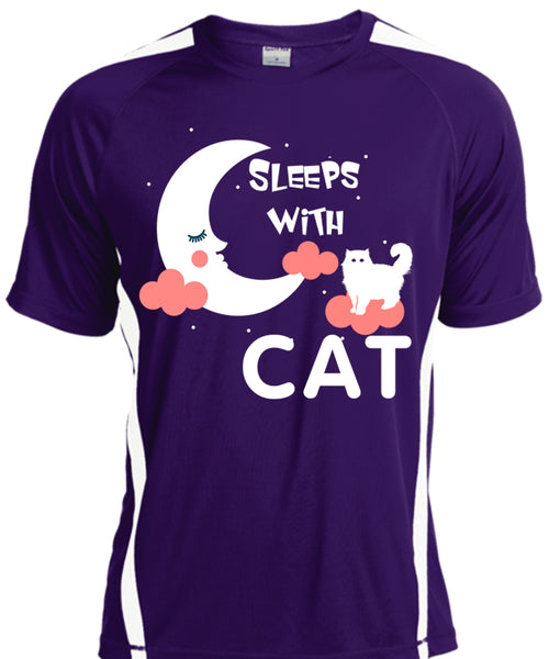 Sleeps With Cat T Shirt, My Pets T Shirt, I Love My Cat T Shirt