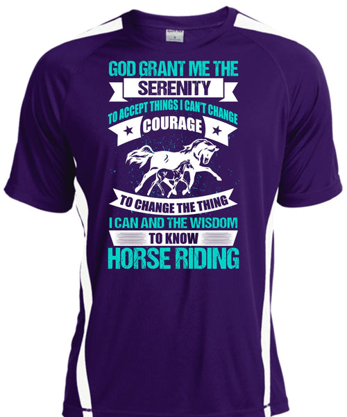 Know Horse Riding T Shirt, God Grant Me The Serenity T Shirt, Cool Shirt