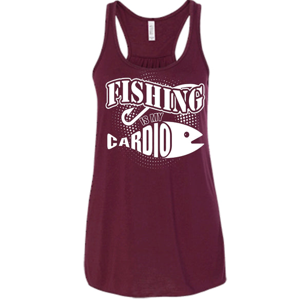 Fishing Is My Cardio T Shirt, Coolest Hooker Tank Top