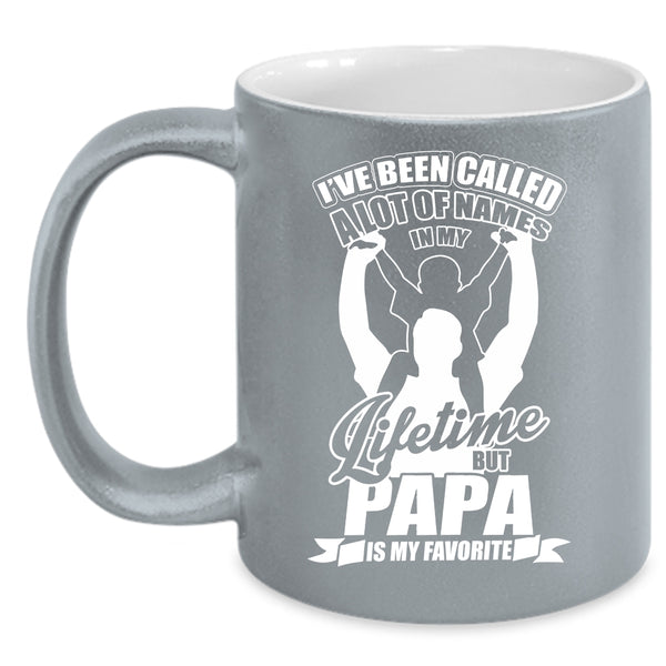 Papa Is My Favorite Names Coffee Mug, Awesome Papa Coffee Cup