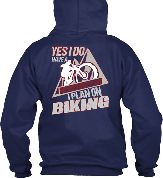 I Plan On Biking T Shirt, Retirement Plan T Shirt