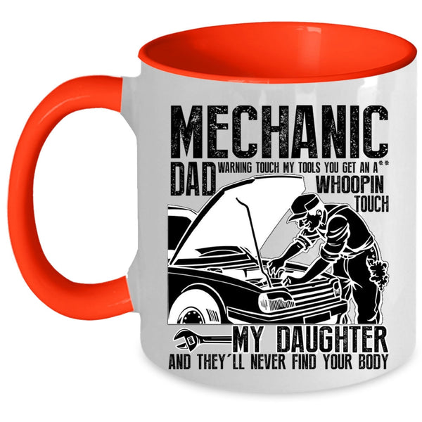 Best Gift For My Daddy Coffee Mug, Mechanic Dad Accent Mug