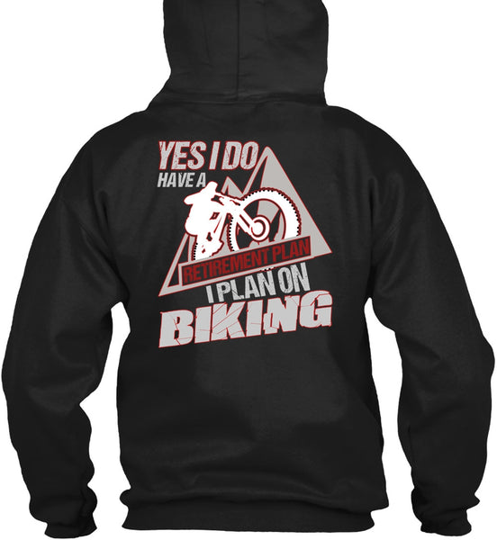 I Plan On Biking T Shirt, Retirement Plan T Shirt